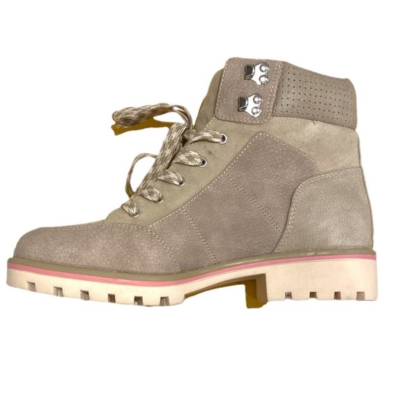 Sole Society So-Taleese Glaze White Joey Boot Taupe Cream Gray Size 8 Womens - Picture 9 of 9